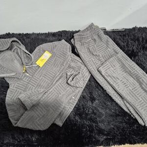 Gray Women's Pants & Jumpsuit Set
